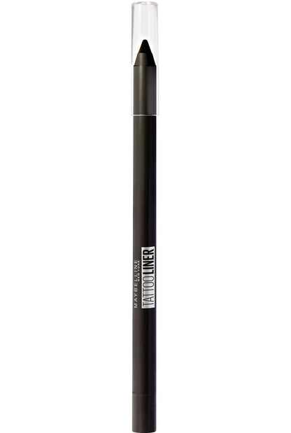 Maybelline Gell Pencil Liner, Tattoo Eye Liner Quick Drying Eyeliner, Waterproof & Smudge-Proof – Semi-Permanent Tattoo, Long-Lasting Sharpenable with Built-in Sharpener, Shade: Deep Onyx