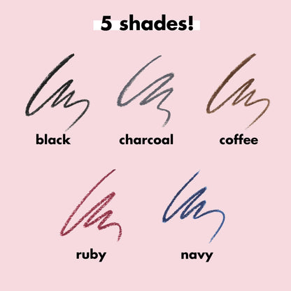 e.l.f. No Budge Retractable Eyeliner, Creamy, Ultra-Pigmented & Waterproof, Creates Bold & Defined Lines, Vegan & Cruelty-Free, Black